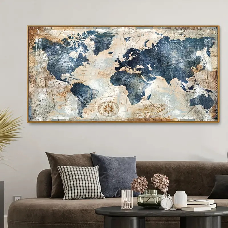 世界地図のポスター,壁アート,寝室,リビングルーム,廊下,キ - Star Map Poster のレビューと価格