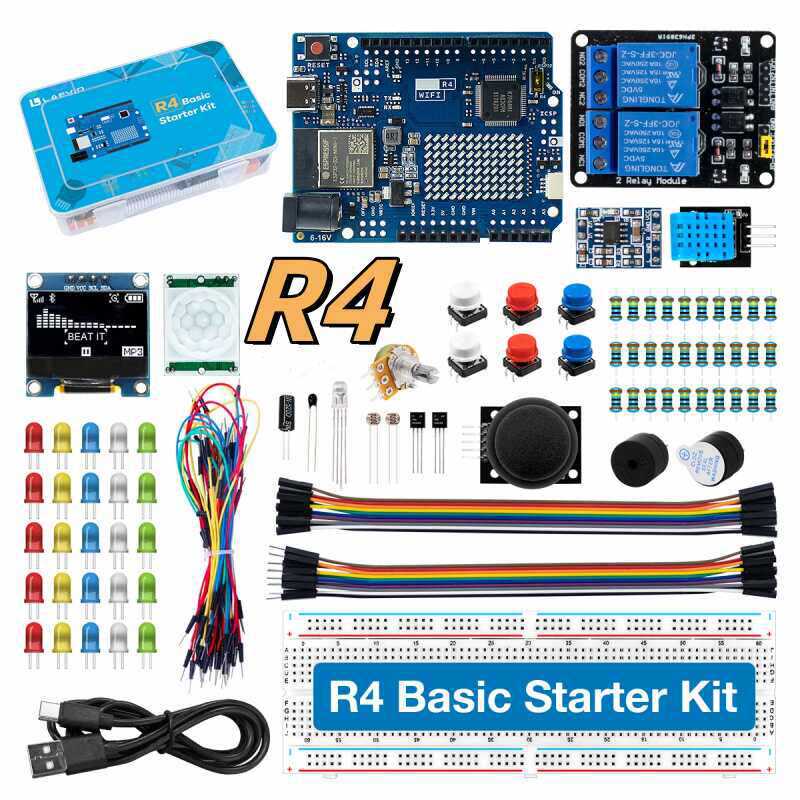 UNO R4 WiFi対応開発スターターキット。センサーと電 - Science Project Kit のレビューと価格